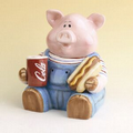 3 In 1 Porcelain Piggy Cookie Jar